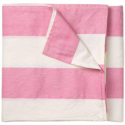 Midnatt Gaia pöytäliina 180x145 cm, vaaleanpunainen/valkoinen | Alk. 45,00 €