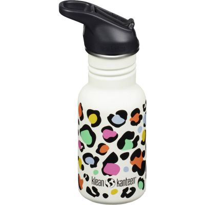 Klean kanteen Kid Classic Narrow Flip vesipullo 355 ml, leopard print | Alk. 21,00 €