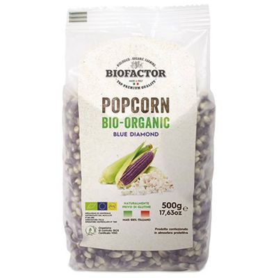 Biofactor Luomu popcorn 500g, sininen | Alk. 3,96 €
