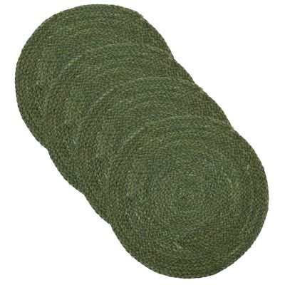 House doctor Circle bordstablett 38 cm, grön/natur | Alk. 25,00 €