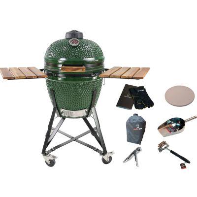 Kamado sumo Midi-hiiligrilli ja lisätarvikkeet, vihreä | Alk. 1 199,00 €