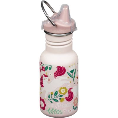 Klean kanteen Kid Classic Narrow Sippy vesipullo nokalla 355 ml, leaping unicorns | Alk. 28,00 €