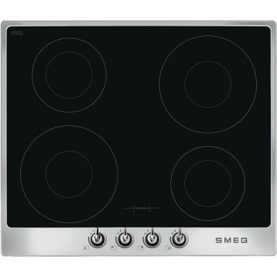 Smeg 60 cm Victoria Induktiokeittotaso kehyksellä, Ruostumaton teräs | Alk. 1 104,00 €