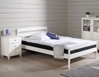 Veke Henna sängynrunko 160x200 cm valkoinen