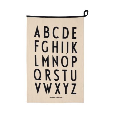 Design Letters Design Letters Premium classic keittiöpyyhe 50x70cm ABC-musta | Alk. 14,00 €