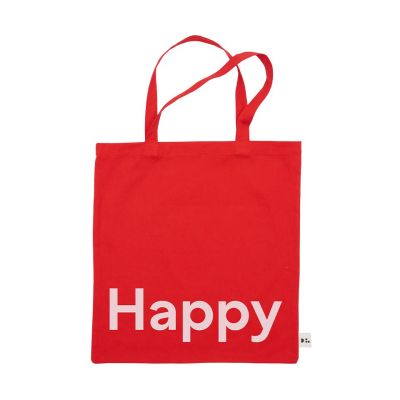 Design Letters Design Letters Tote bag -laukku Happy-punainen
