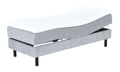 Unia kulta moottorisänkypaketti 90x200 L v.harmaa, Unia relax 7cm, Pyöreä musta