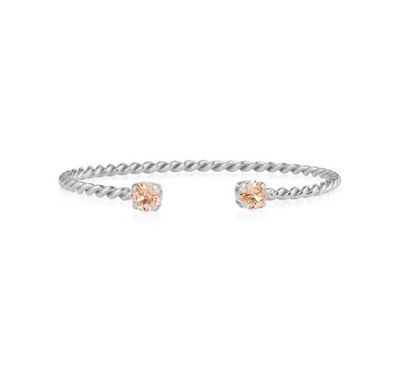 Caroline Svedbom Mini Twisted ranneke light peach rhodium | Alk. 63,00 €
