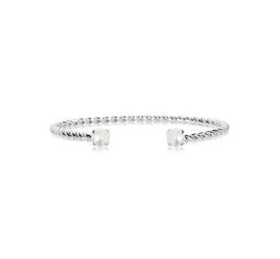 Caroline Svedbom Mini Twisted ranneke pearl rhodium | Alk. 63,00 €