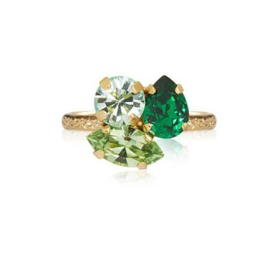 Caroline Svedbom Ana sormus majestic green combo | Alk. 63,00 €