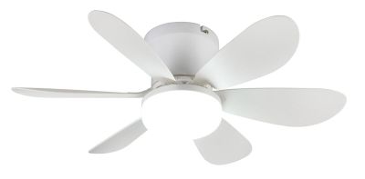 Trio Lund led tuuletinkattovalaisin Ø53 cm mattavalkoinen | Alk. 49,90 €