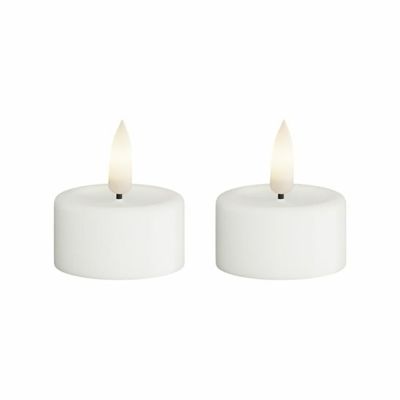 Deluxe Homeart, LED-teevalo 2 kpl 4,1x4,5 cm valkoinen | Alk. 19,00 €