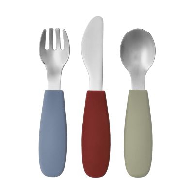 Scandi Living Dine silikoninen aterinsetti, 3 osaa Vihreänsininen | Alk. 10,90 €