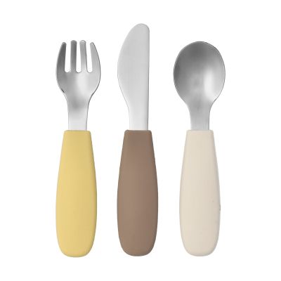 Scandi Living Dine silikoninen aterinsetti, 3 osaa Taupe | Alk. 10,90 €