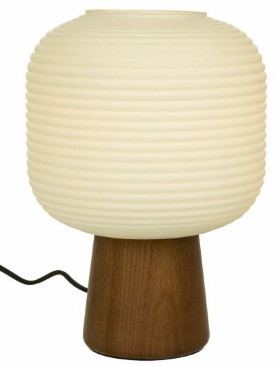 Aneta Lighting Aura pöytävalaisin ruskea/valkoinen, messumalli | Alk. 119,00 €
