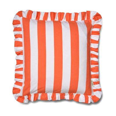 Classic Collection Tyynynpäällinen Ruffle Stripes 50x50 cm Coral | Alk. 31,90 €