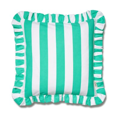 Classic Collection Tyynynpäällinen Ruffle Stripes 50x50 cm Sage | Alk. 31,90 €