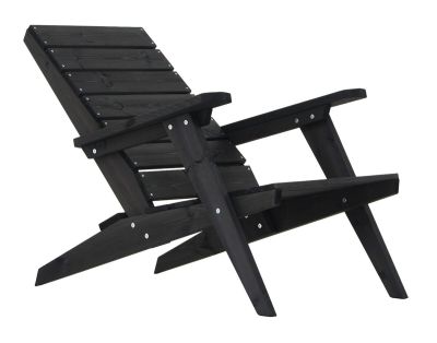 EcoFurn® Ecofurn Granny relax nojatuoli musta mänty