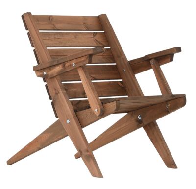 EcoFurn® Ecofurn Granny nojatuoli käsinojilla ruskea mänty | Alk. 134,00 €