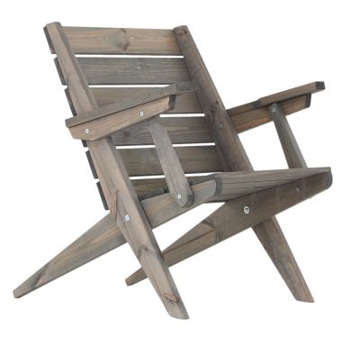 EcoFurn® Ecofurn Granny nojatuoli käsinojilla harmaa mänty | Alk. 134,00 €