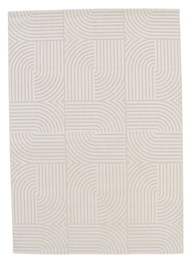 Veke Kurvi matto sisä-/ulkokäyttöön 160x230 cm luonnonvalkoinen | Alk. 139,00 €