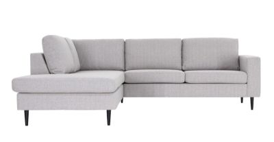 Veke Hamilton avokulmasohva vasen, hiekka hygge 10, jalka wenge