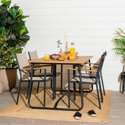 Mooda,Veke Silmu-Haave 4-hengen ruokailuryhmä ruskea/musta | Alk. 1 005,00 €