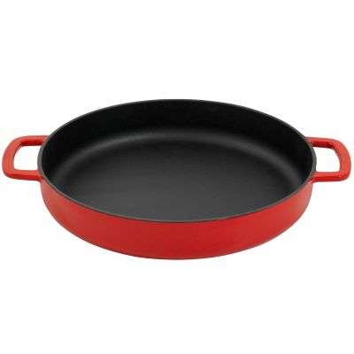 Combekk Valurautapaistinpannu 2-kahvainen, punainen, 28 cm | Alk. 89,00 €