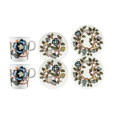 Marimekko Tiara illallissetti 6 osaa Valkoinen