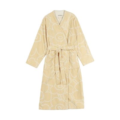 Marimekko Piirto Unikko kylpytakki beige S | Alk. 168,00 €