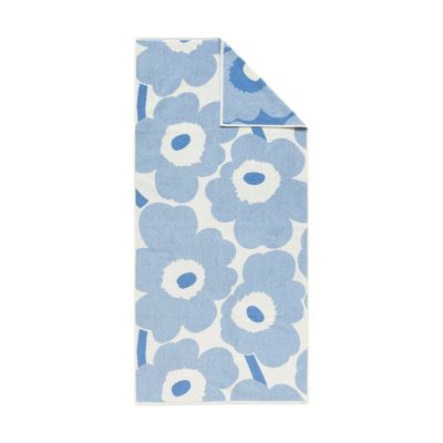 Marimekko Unikko kylpypyyhe 70 x 150 cm Sininen