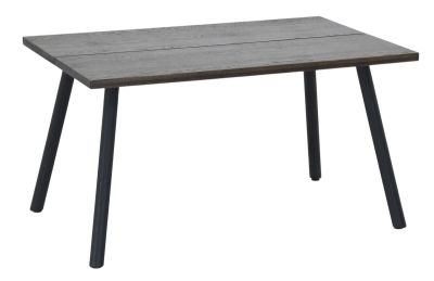 Veke Veini tammi lankkupöytä 140x90 cm savutammi/musta | Alk. 699,00 €