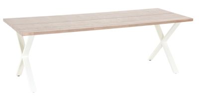 Veke Paljakka tammi lankkupöytä 230x90 cm valkolakattu tammi/valkoinen | Alk. 1 120,00 €
