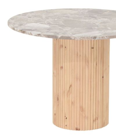 Veke Taimi ovaali ruokapöytä 210x95 cm marmori matta latte/hiekka | Alk. 2 540,00 €