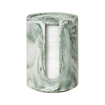 Ferm Living, Mist Cotton Pad Holder - Emerald Off-white