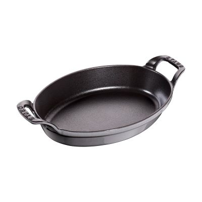 STAUB Staub ovaali uunivuoka valurauta 24 cm. Grafiitinharmaa | Alk. 60,00 €