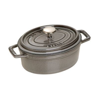 STAUB Staub La Cocotte ovaali pata valurauta 0,6 L Grafiitinharmaa | Alk. 100,00 €