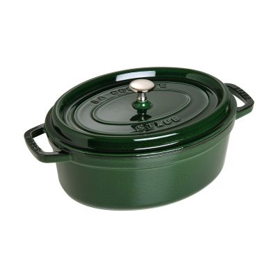 STAUB Staub La Cocotte ovaali pata valurauta 4,2 L. Basilikanvihreä