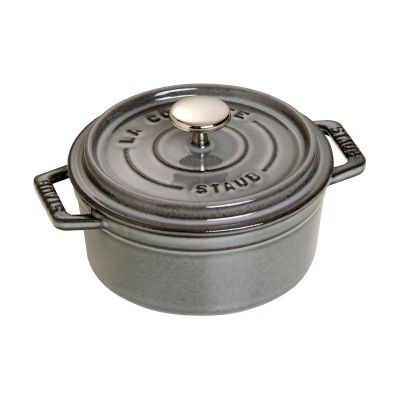 STAUB Staub La Cocotte pyöreä pata valurauta 0,4 L Grafiitinharmaa | Alk. 68,00 €