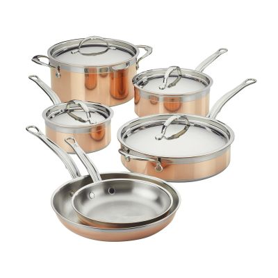 Hestan Hestan Copperbond pata- ja paistinpannusetti 10 osaa
