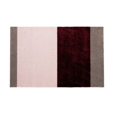 tica copenhagen Stripes ovimatto vaakasuuntainen Bordeaux-rose-sand, 60x90 cm