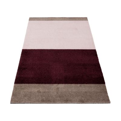 tica copenhagen Stripes käytävämatto vaakasuuntainen Bordeaux-rose-sand, 67x120 cm