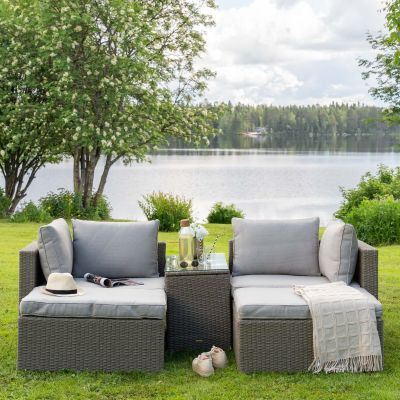 Veke Kolding sohvaryhmä luonnonväri, hiekka pehmusteet, asiakaspalautus | Alk. 899,00 €