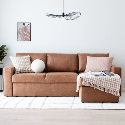 Veke Ruuhi divaanivuodesohva oikea konjakki Missouri 3 | Alk. 1 095,00 €