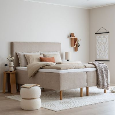 Unia kulta runkopatjapaketti 160x200 L/XL beige, Unia relax 7cm, Pyöreä öljytty | Alk. 1 557,00 €