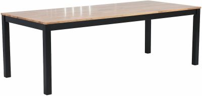 Veke Scandic tammi ruokapöytä 220x95 cm musta/lakattu tammi | Alk. 995,00 €