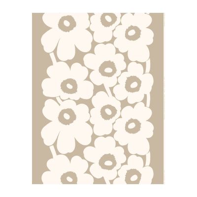 Marimekko Unikko pellavakangas beige-valkoinen | Alk. 56,50 €