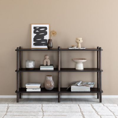 Veke Askel tammi avohylly 138x35x86 cm suoralla päädyllä savutammi | Alk. 804,00 €
