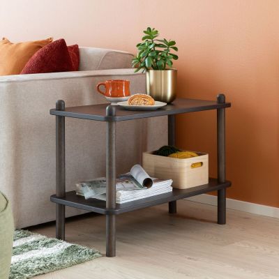 Veke Askel tammi korkea taso 73x35x53,5 cm suoralla päädyllä savutammi