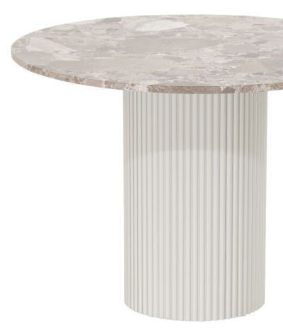 Veke Taimi ovaali ruokapöytä 210x95 cm marmori matta latte/greige | Alk. 2 590,00 €